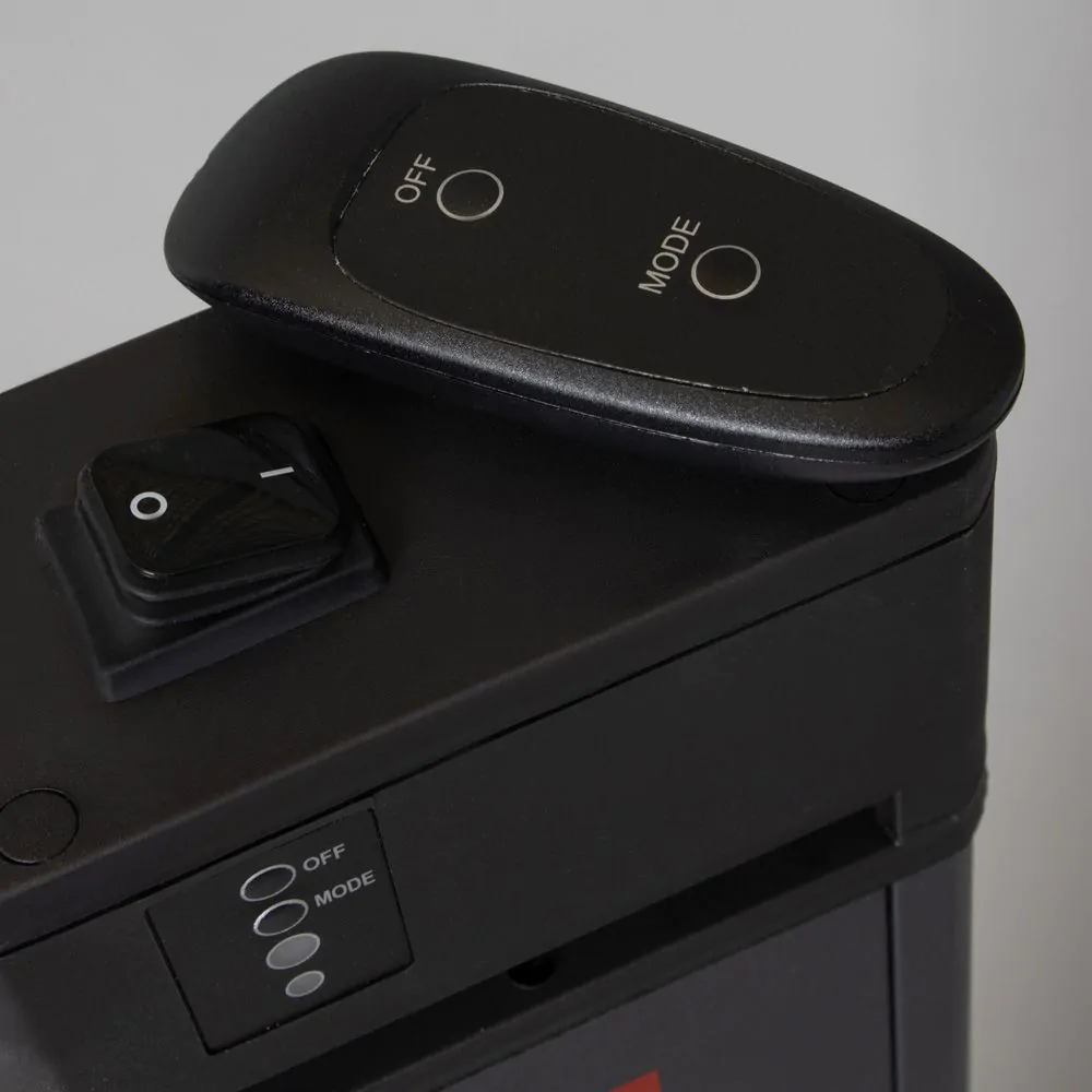 1600 Watt Pedestal Outdoor Floor Radiant Heater, Black - Image 5