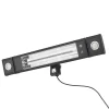 1800 Watt Rectangle Outdoor Wall Radiant Heater With 2 LED Lights, Black