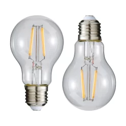 2 Pack Of 6W LED Vintage Style ES E27 Classic Light Bulb, Natural White