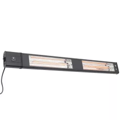 3000 Watt Rectangle Outdoor Wall Or Ceiling Radiant Heater, Black
