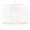 30cm Laser Cut Easyfit Shade, White