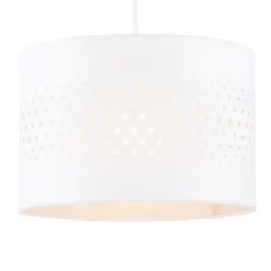 30cm Laser Cut Easyfit Shade, White