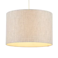30cm Metallic Linen Easyfit Shade, Natural