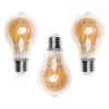3 Pack Of 4 Watt LED E27 Edison Screw Vintage Filament Light Bulb, Gold Tinted
