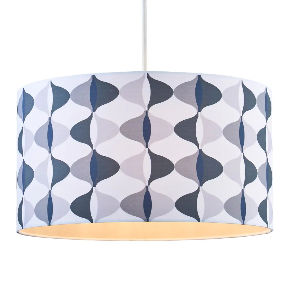 40cm Wave Easyfit Shade, Grey