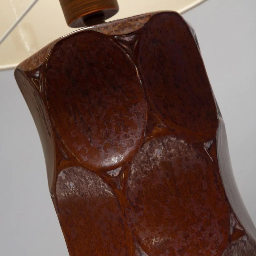 Alder Scalloped Table Lamp, Burnt Orange - Image 5