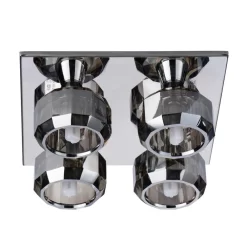 Allie Flush Ceiling Light, Smoke