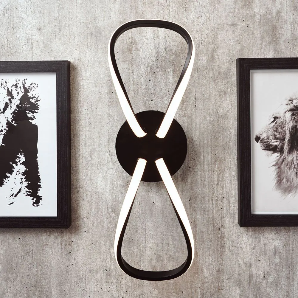 Alvar Petals LED Ceiling Or Wall Light, Black - Image 2