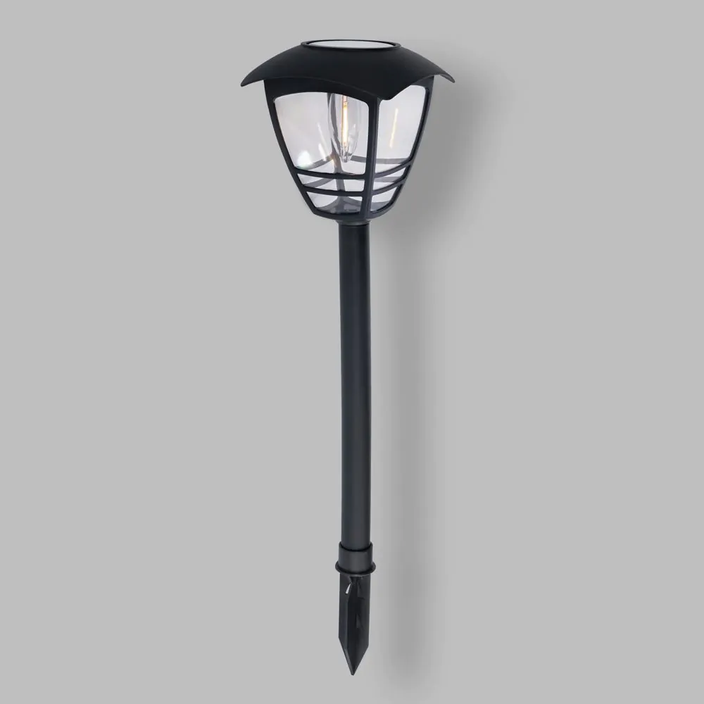 Alzir Outdoor LED Solar Spike Light, Black - Image 3