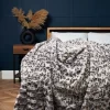 Animal Print Throw, Grey