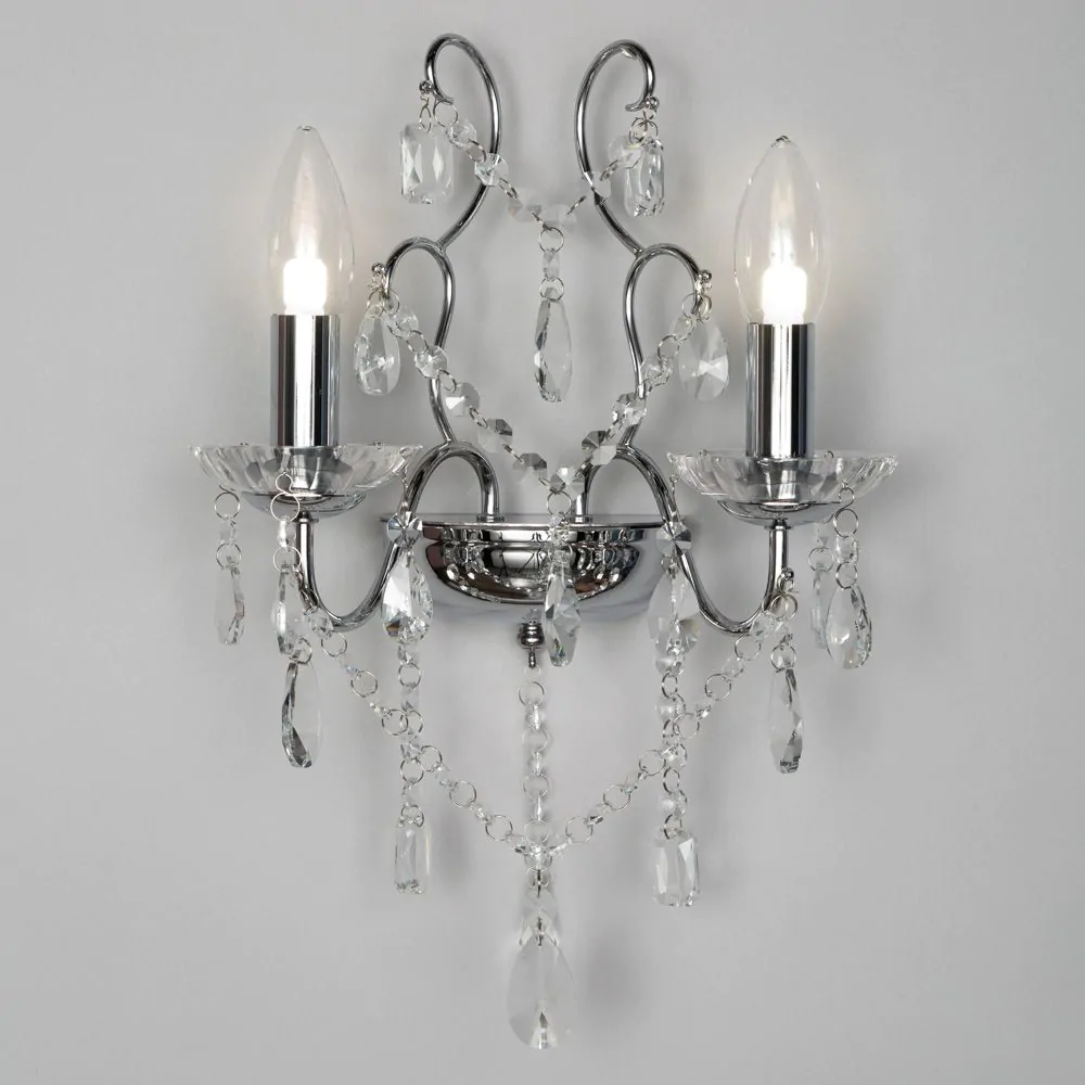 Annalee Wall Light, Chrome - Image 3
