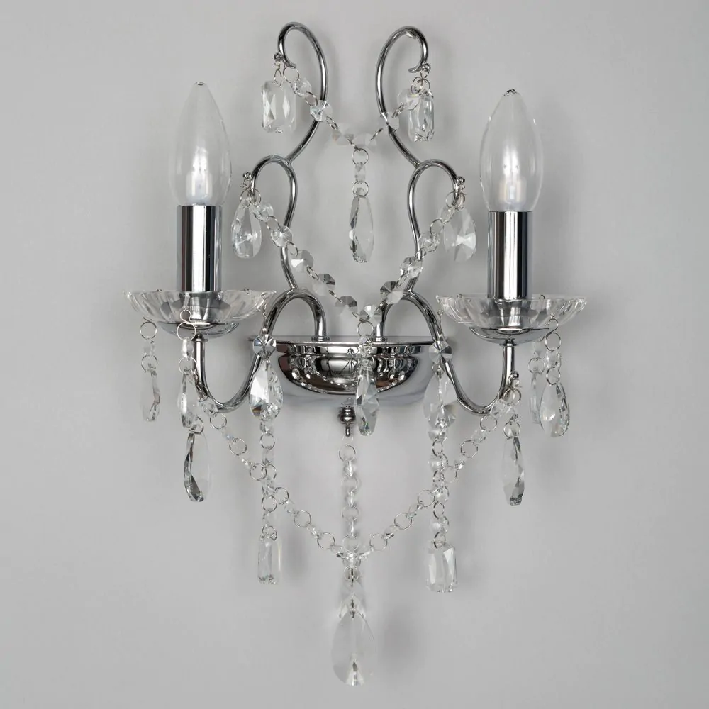 Annalee Wall Light, Chrome - Image 4