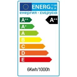 2 Pack Of 6W LED BC B22 Vintage Filament Large Globe Bulb, Clear