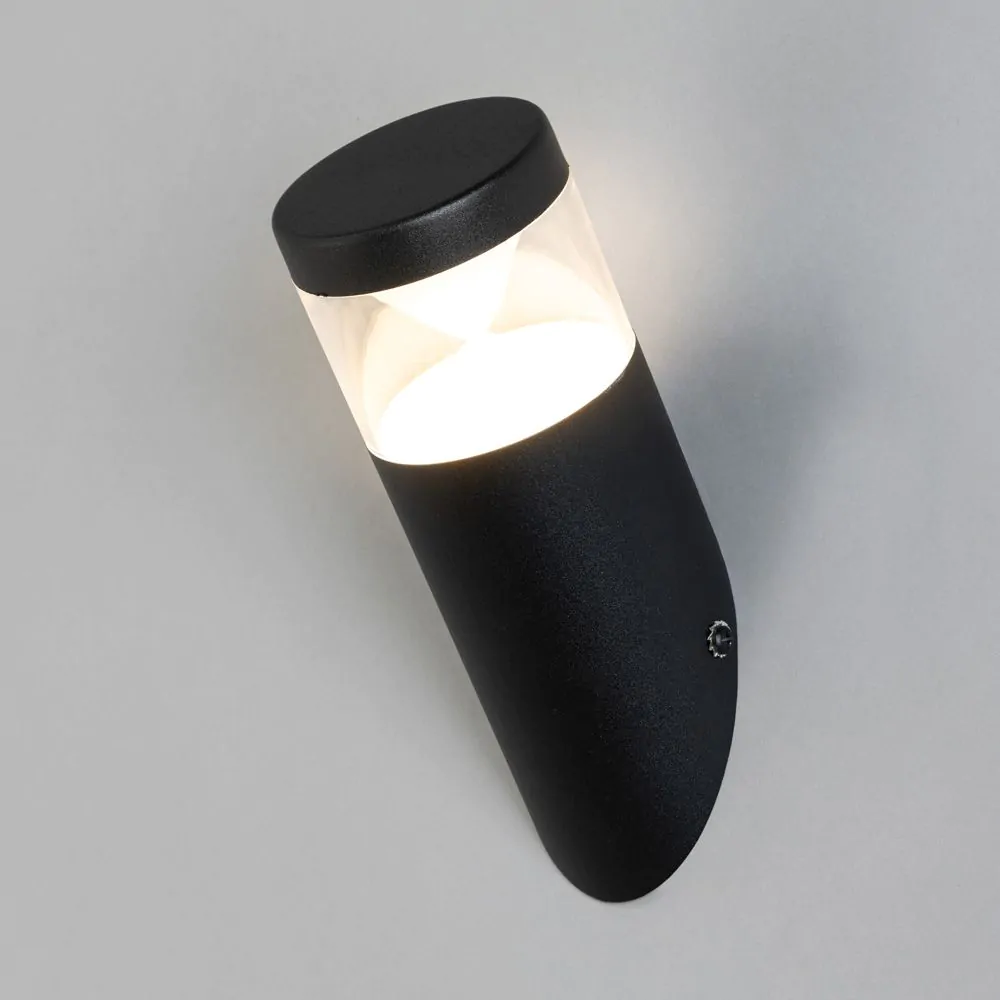 Asher Angled Outdoor Wall Light, Black - Image 3
