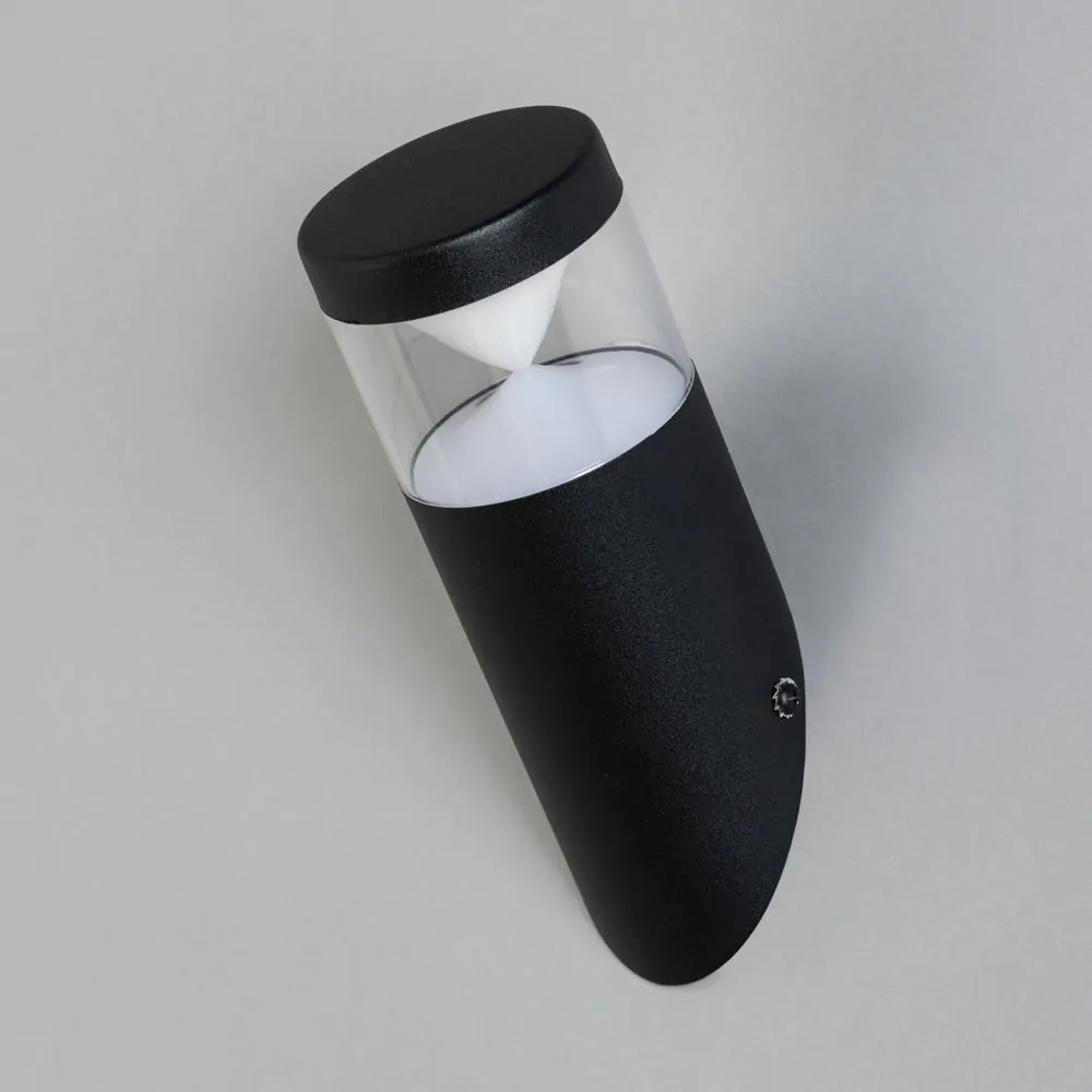 Asher Angled Outdoor Wall Light, Black - Image 4