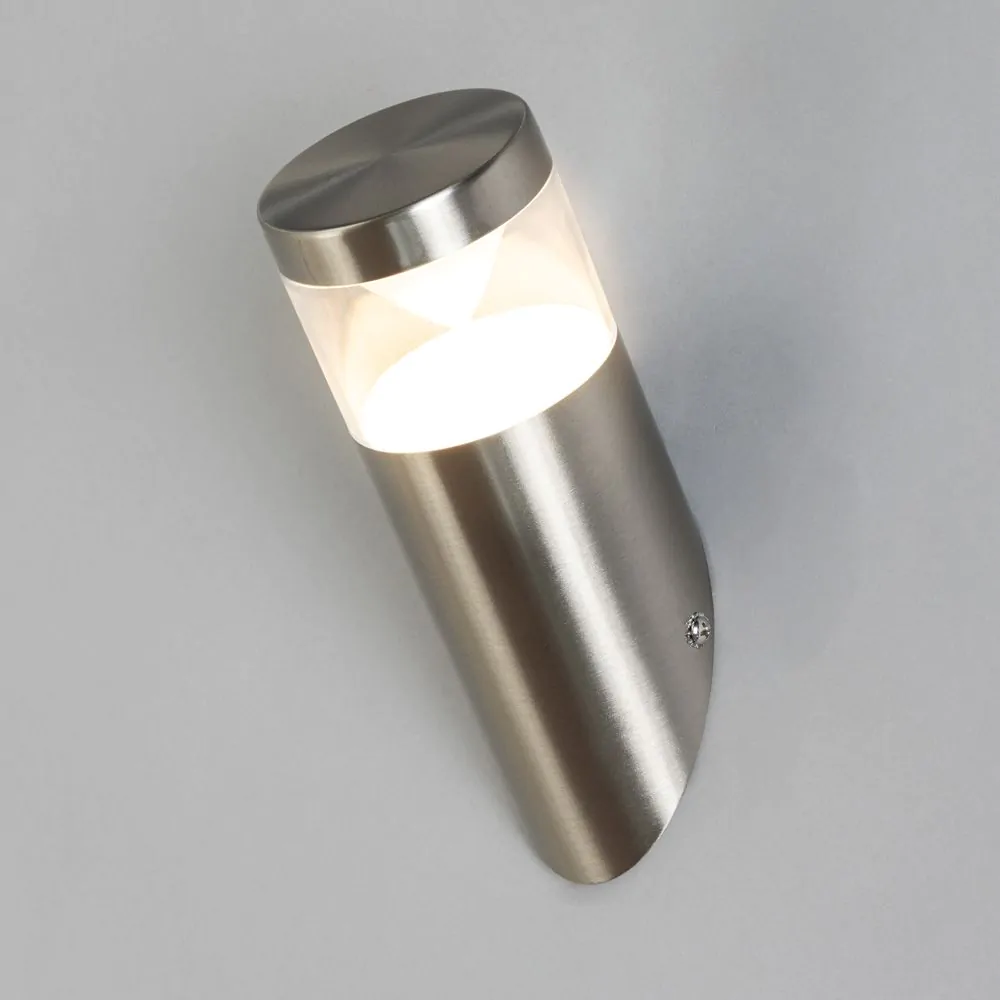 Asher Angled Outdoor Wall Light, Stainless Steel - Image 3