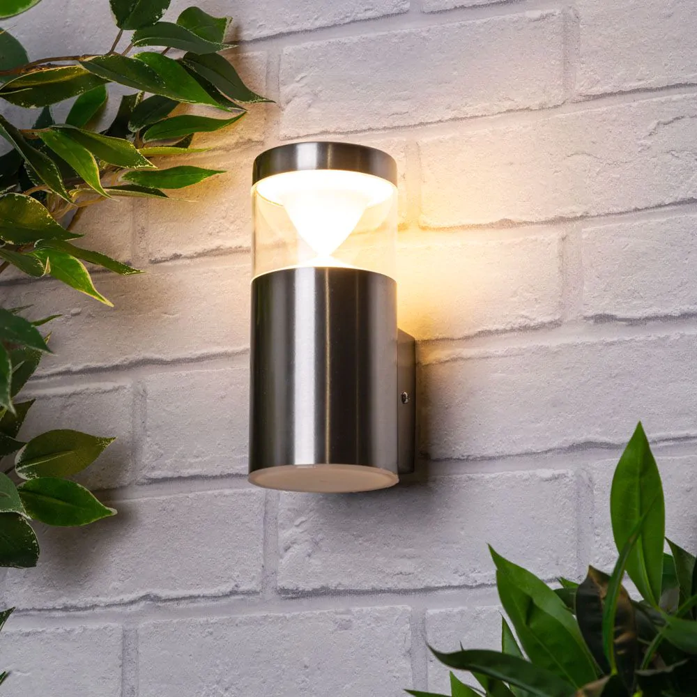 Asher Outdoor Wall Light, Stainless Steel - Image 2