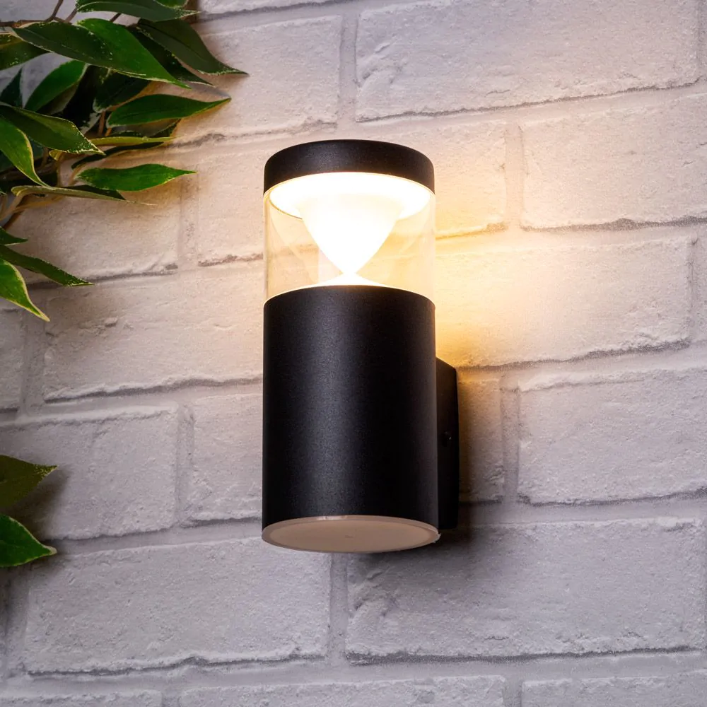 Asher Outdoor Wall Light, Black - Image 2