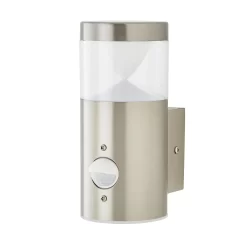 Asher Outdoor Wall Light With PIR Sensor, Stainless Steel