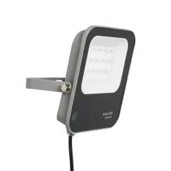 Aster LED 50 Watt Outdoor Solar Flood Light, Grey