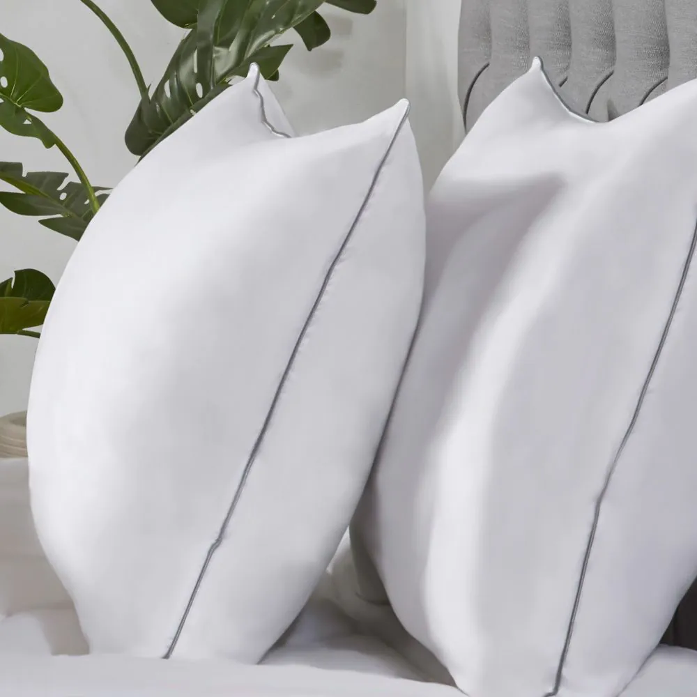 Bamboo Pillow, White - Image 3