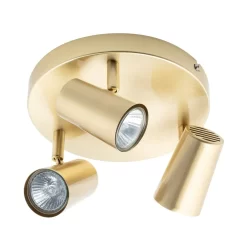 Barley Spotlight Plate, Satin Brass