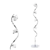 Bella Wavy Floor Lamp, Chrome