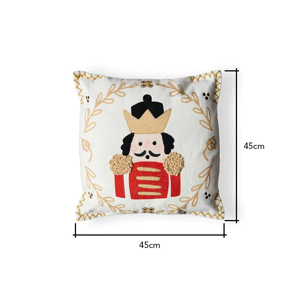 Christmas Nutcracker Cushion, Natural - Image 4