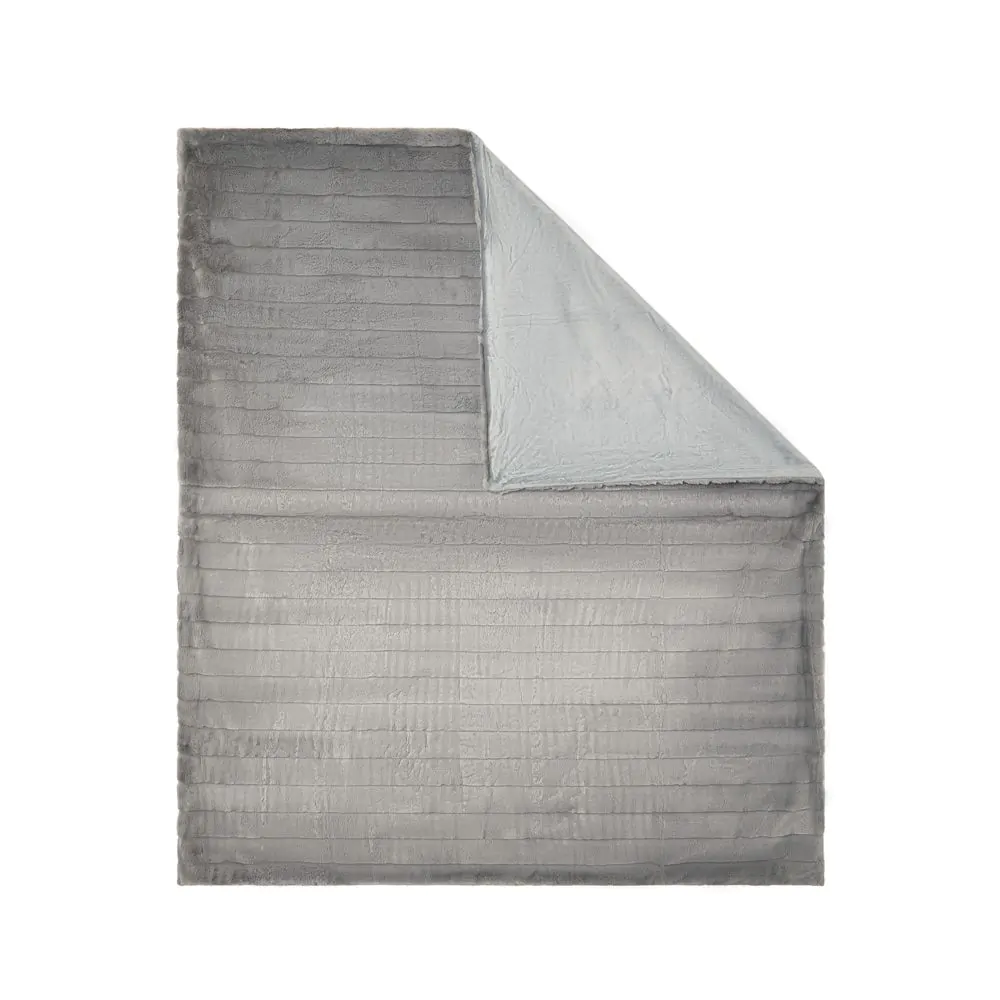 Boa Throw, Grey - Image 2