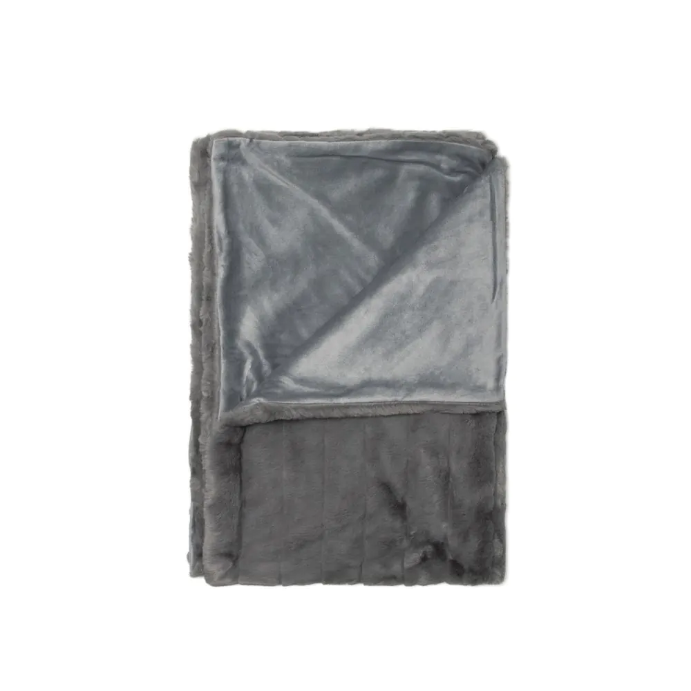 Boa Throw, Grey - Image 3