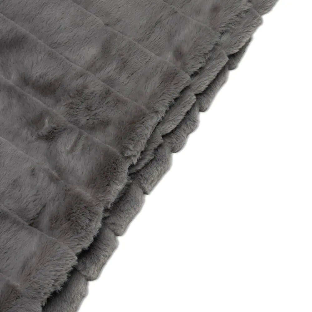 Boa Throw, Grey - Image 4