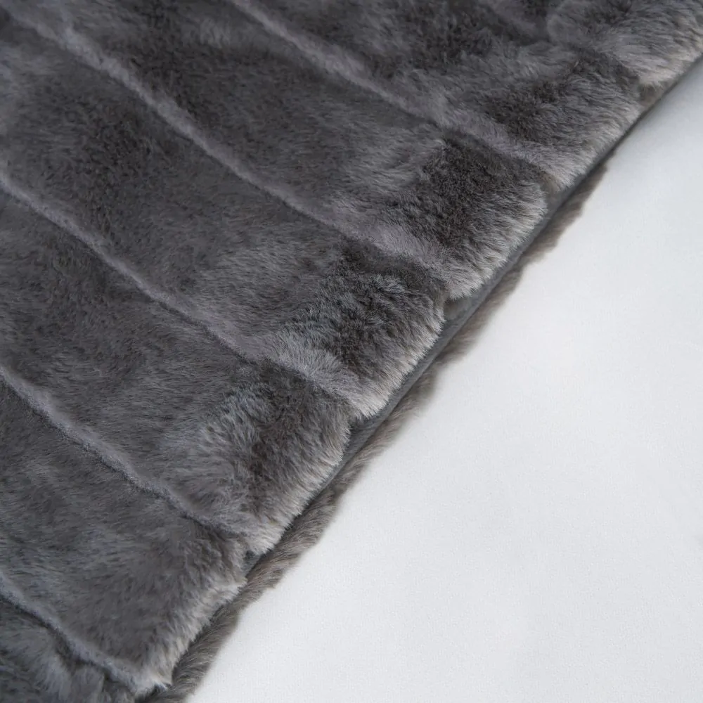 Boa Throw, Grey - Image 5