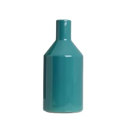Bottle Ceramic Vase, Green