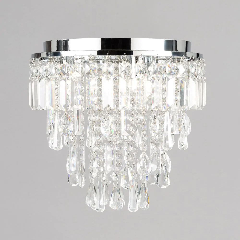 Bresna Flush Ceiling Light, Chrome - Image 3