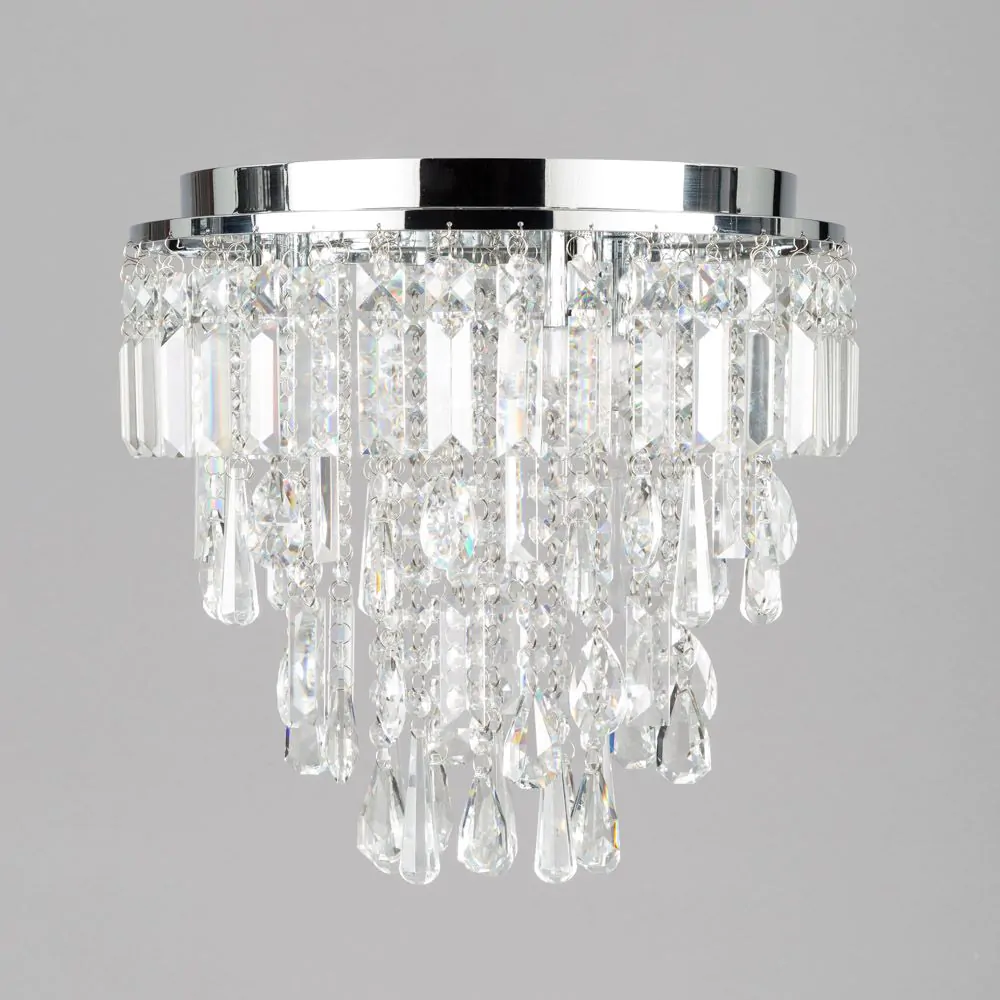 Bresna Flush Ceiling Light, Chrome - Image 4