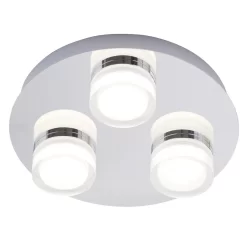 Brooke LED Bathroom Ceiling Spotlight Plate, Chrome