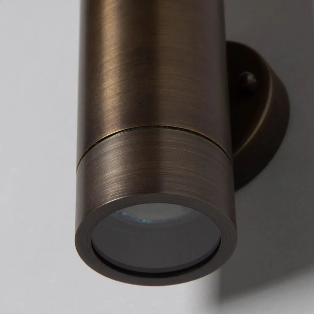 Bruce Solid Brass Outdoor Up & Down Wall Light, Antique Bronze - Image 5