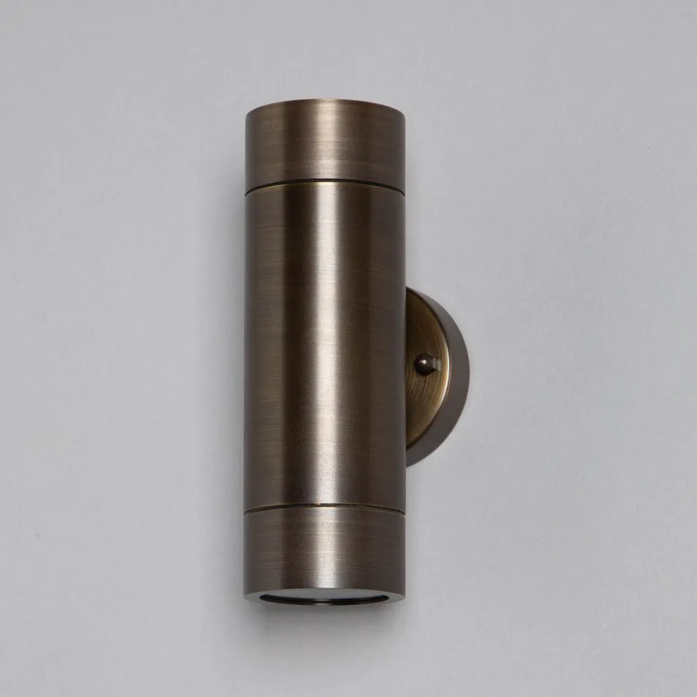 Bruce Solid Brass Outdoor Up & Down Wall Light, Antique Bronze - Image 4