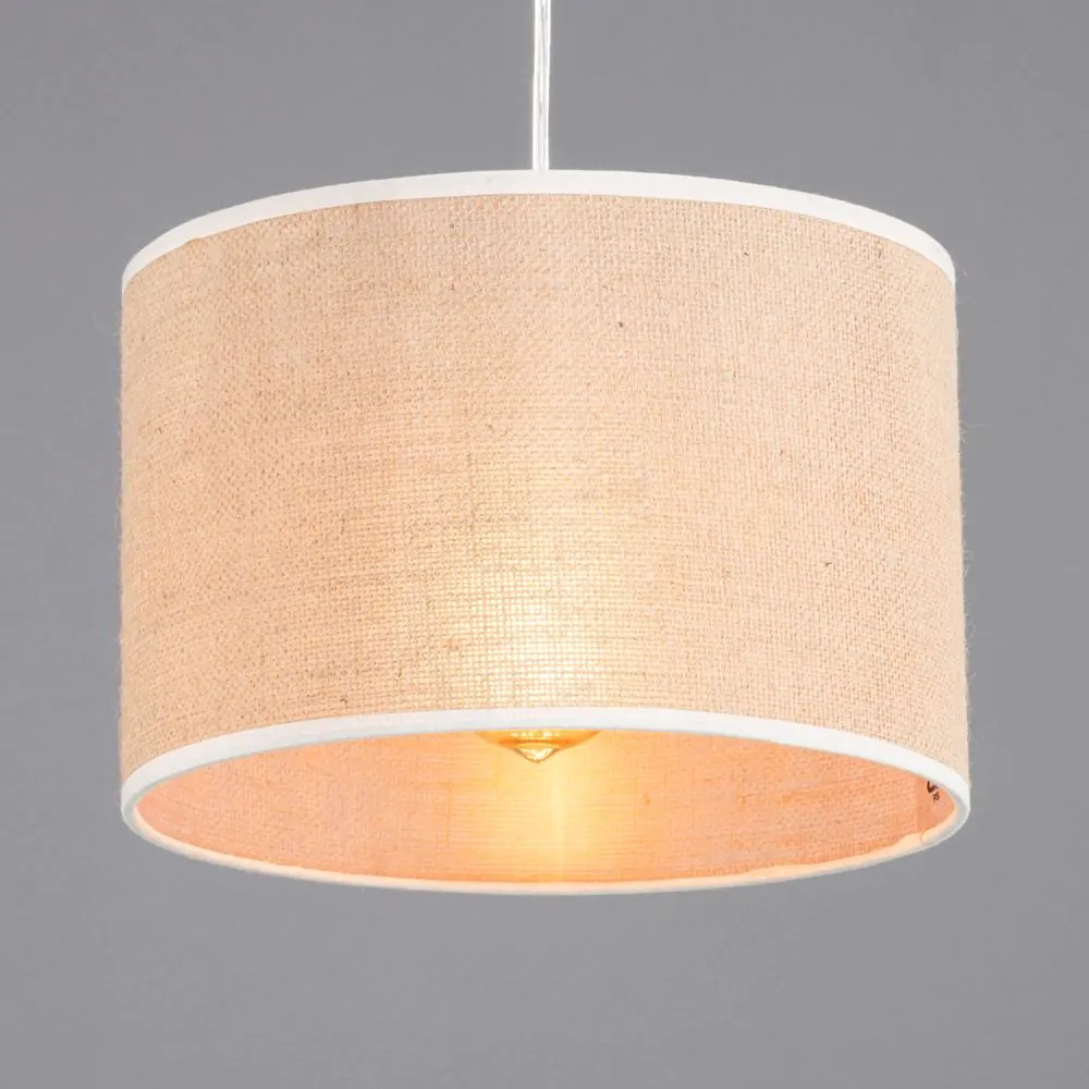 Burlap Easyfit Shade, Natural And Ivory - Image 5