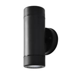 Burwick Outdoor Up & Down Wall Light, Black