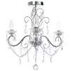 Daphne 3 Light Bathroom Chandelier, Chrome