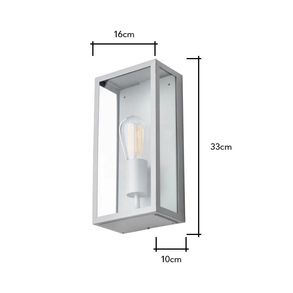 Stratus Outdoor Wall Light, Silver - Image 6