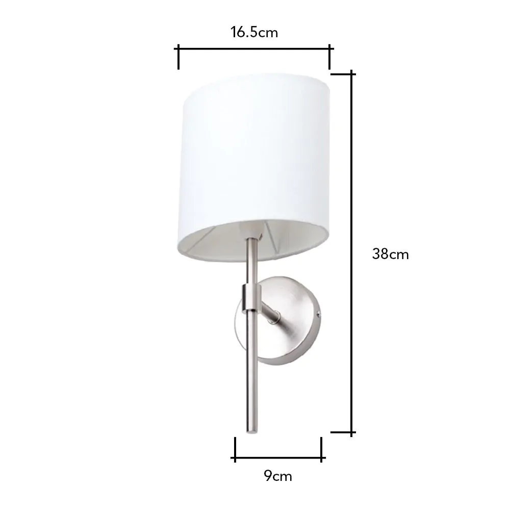 Oz Wall Light, Satin Chrome - Image 5