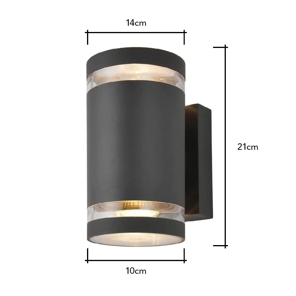 Cinder Outdoor Wall Light, Anthracite - Image 7