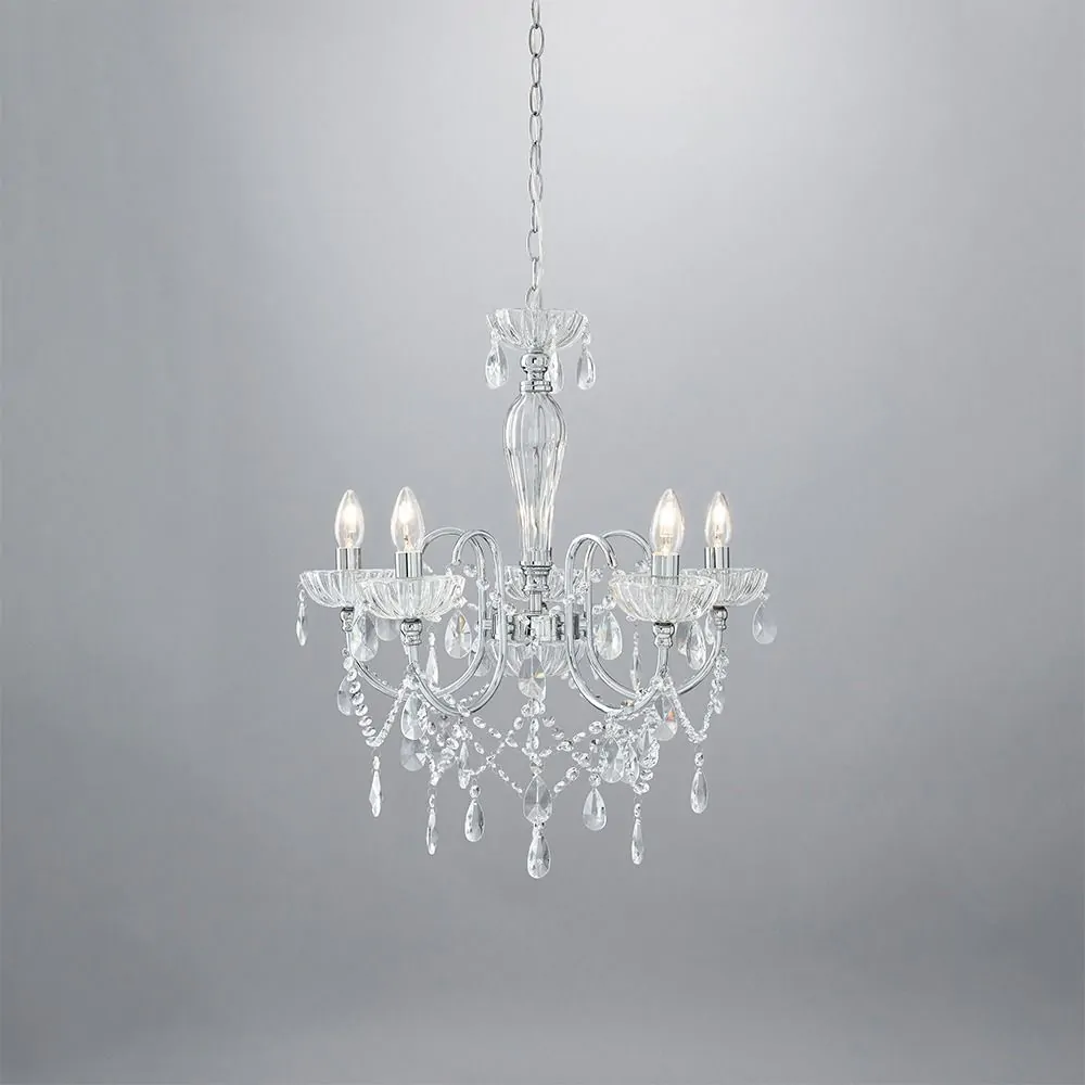 Edith Chandelier, Chrome - Image 5
