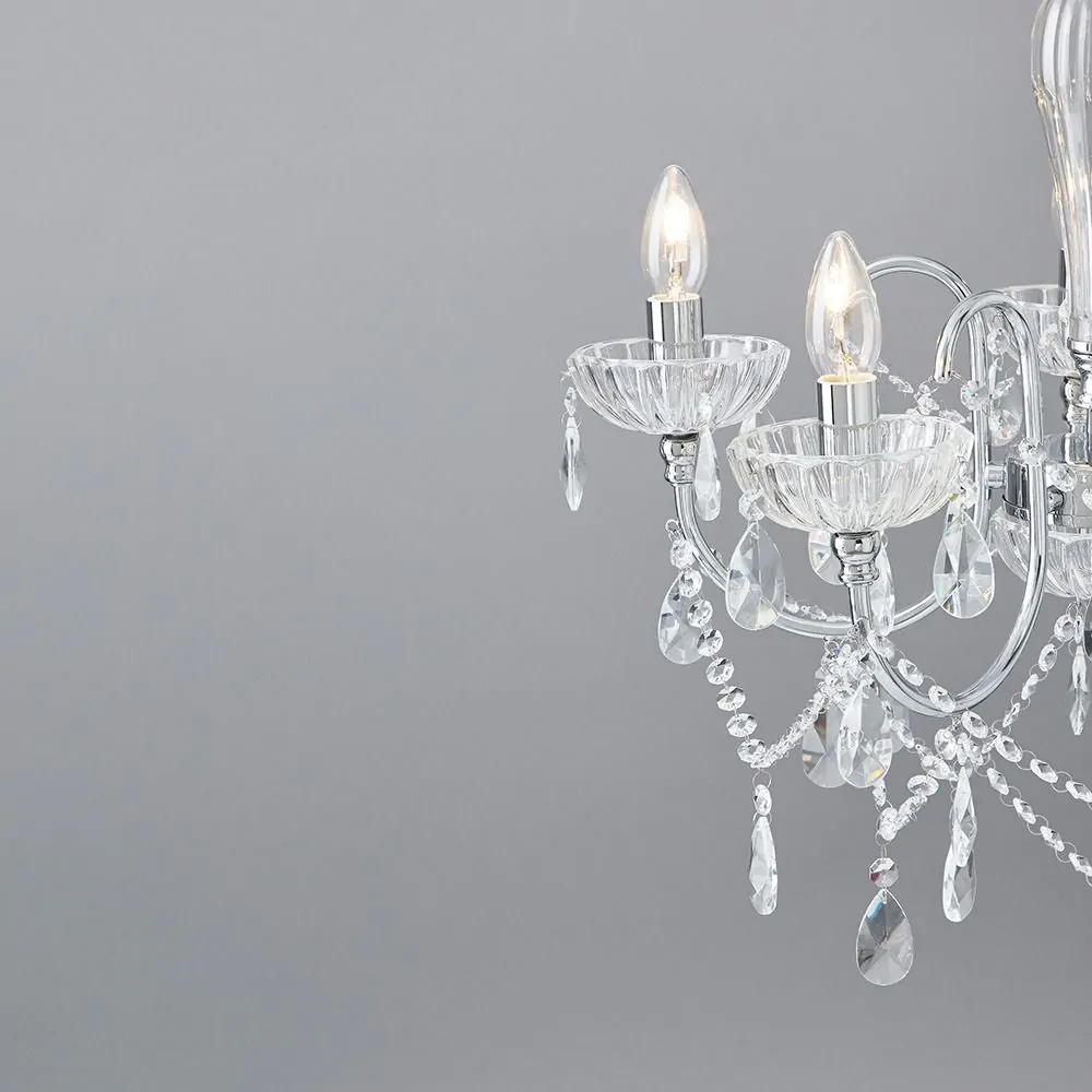 Edith Chandelier, Chrome - Image 7