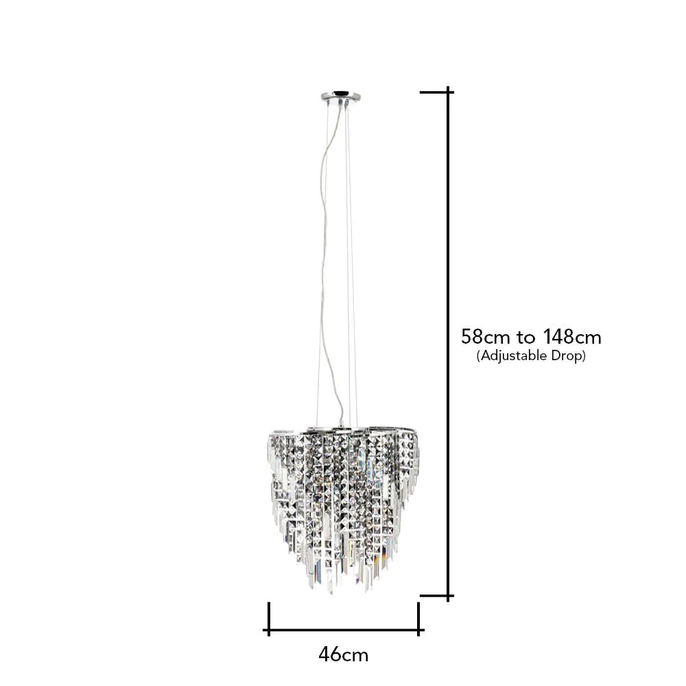 Esme Chandelier, Chrome - Image 9