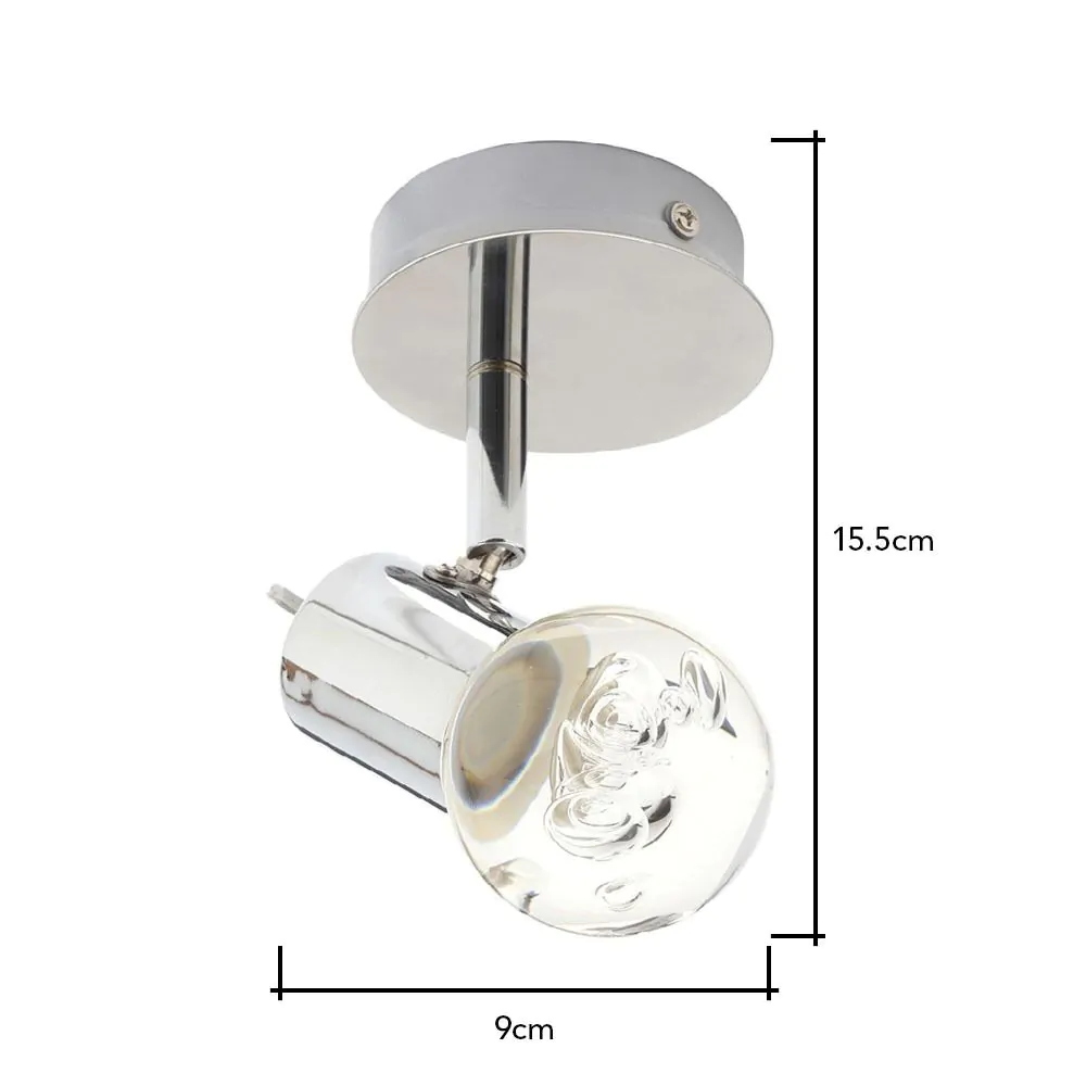 Martha LED Bathroom Spotlight, Chrome - Image 7