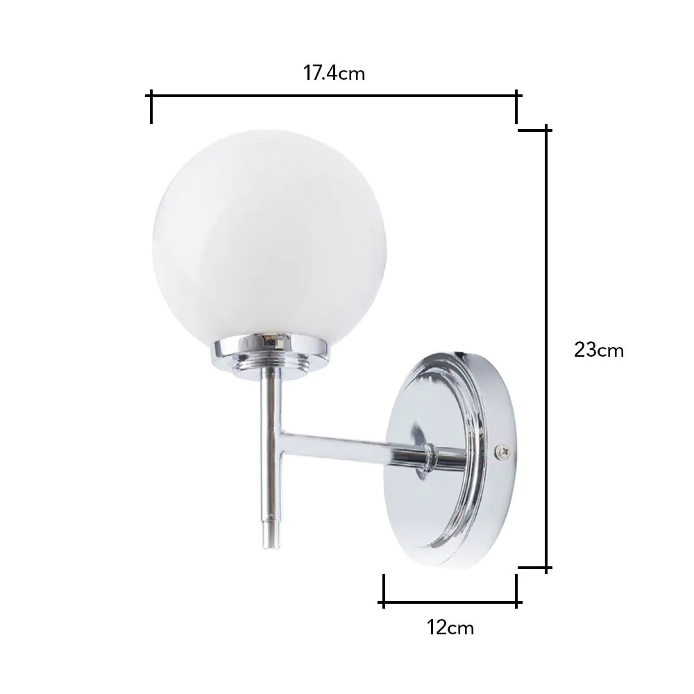 Douro Bathroom Wall Light, Chrome - Image 5
