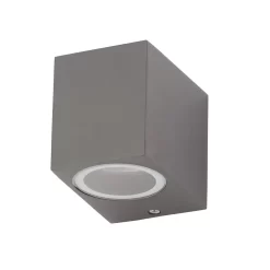 Etna Outdoor Square Wall Down Light, Anthracite